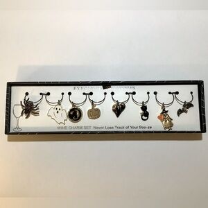 Eye Candy LA Halloween Wine Charms Set Of 8 New